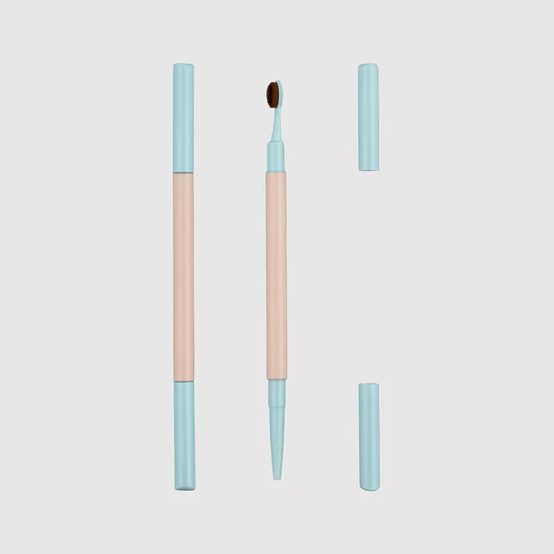 Aluminyo dual-natapos na brow pen na may brow comb packaging