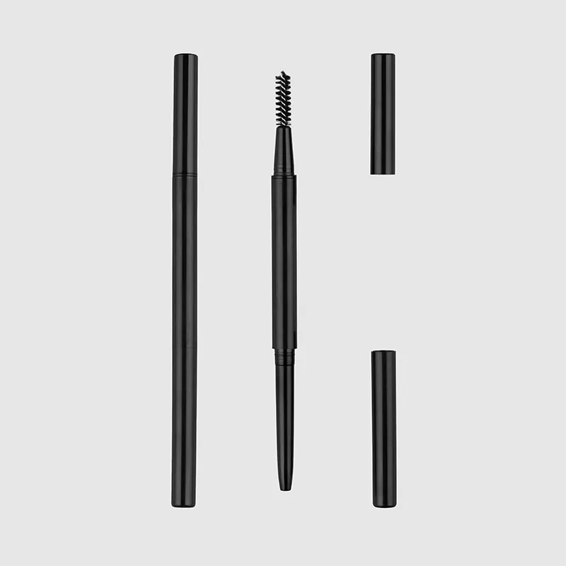 Dual-natapos na kilay o lip liner at blending brush packaging