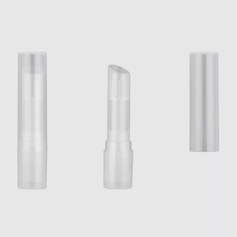 Seamless angled lipstick stick packaging